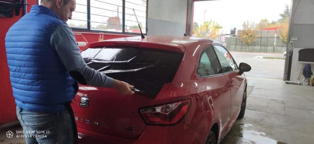 Pose de films teintes